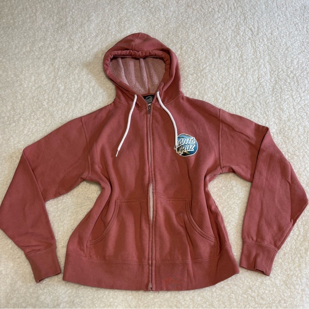 Santa Cruz Women Brick Red Other Dot Full Zip Hoodie